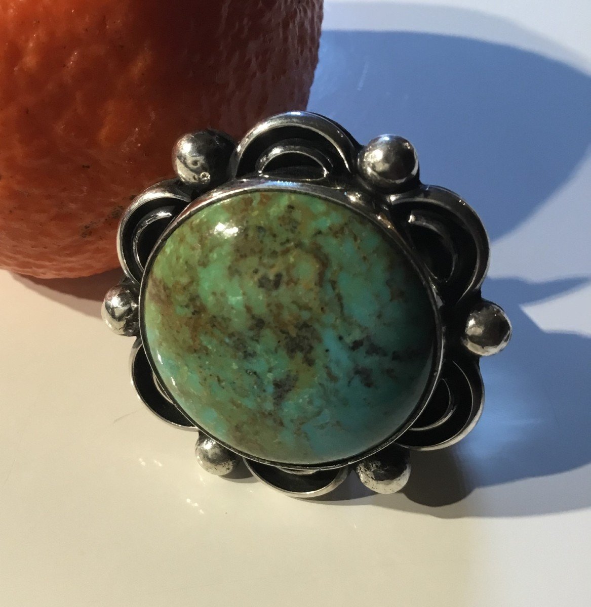 Silver And Turquoise Ring