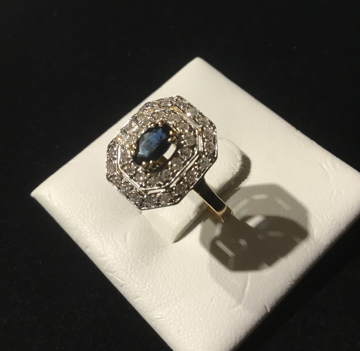 Gold, Sapphire And Diamond Ring-photo-4