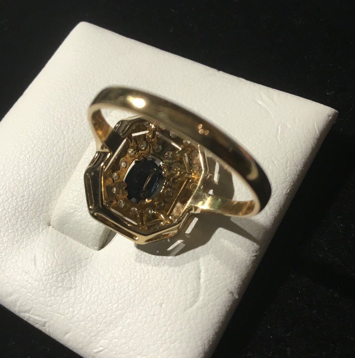 Gold, Sapphire And Diamond Ring-photo-2