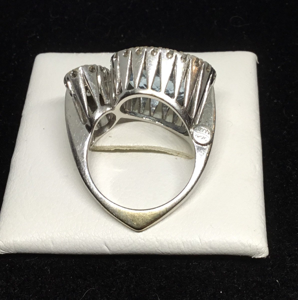 Ponte Vecchio Gioielli - Aquamarine And Diamond Ring-photo-4