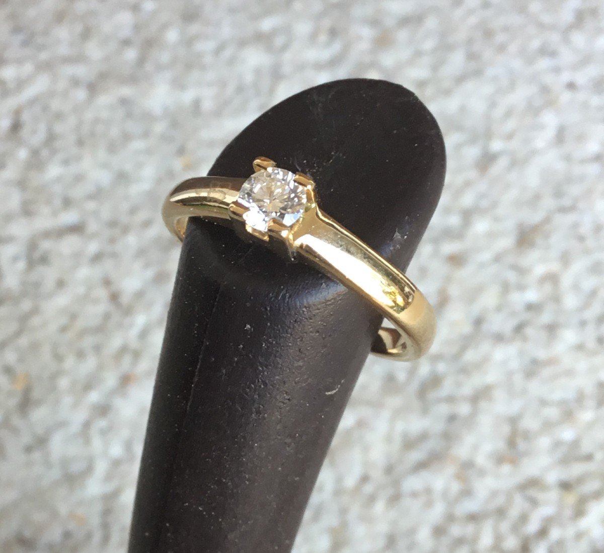 Ring, Solitaire, Gold And Diamond-photo-1