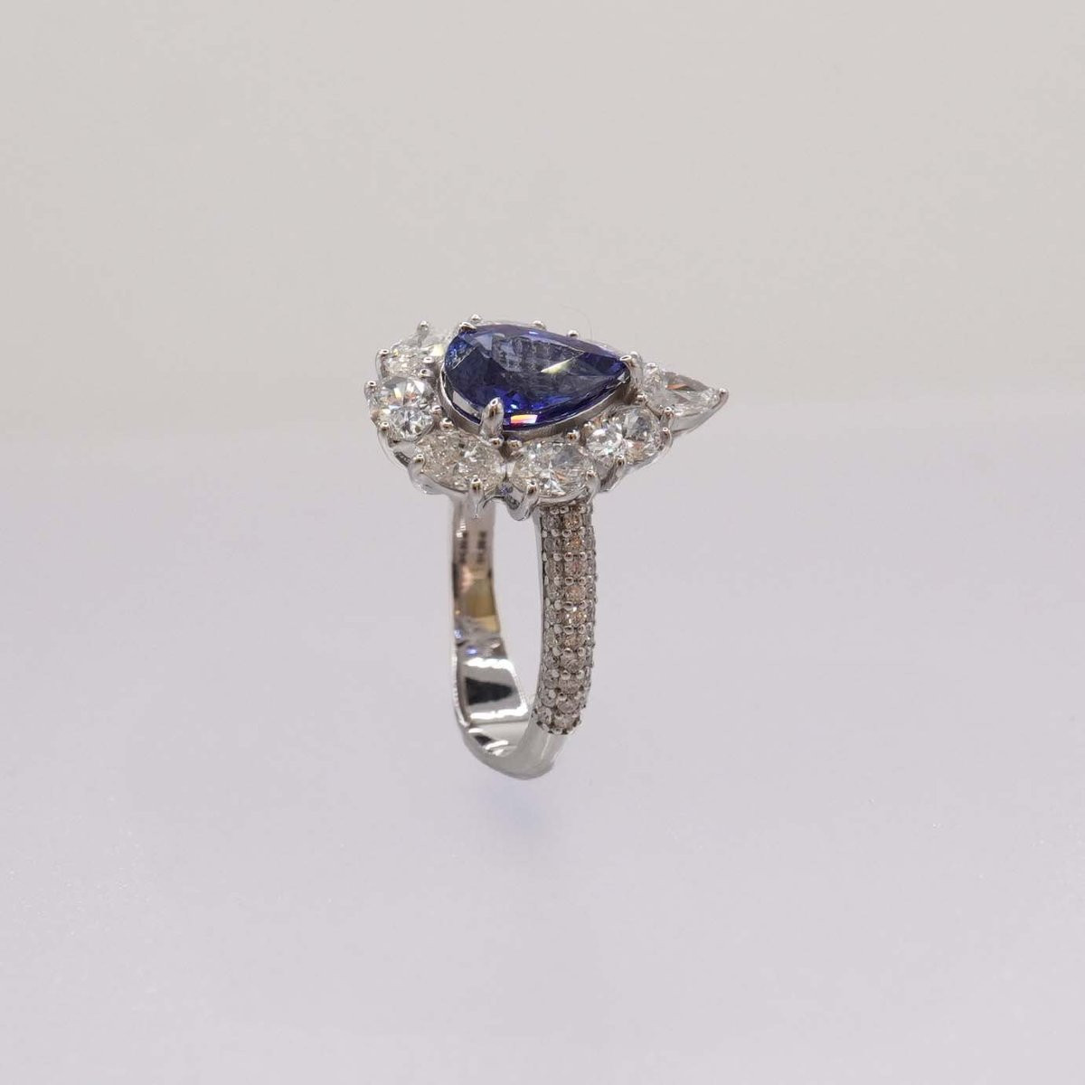 Bague saphir et diamants-photo-4