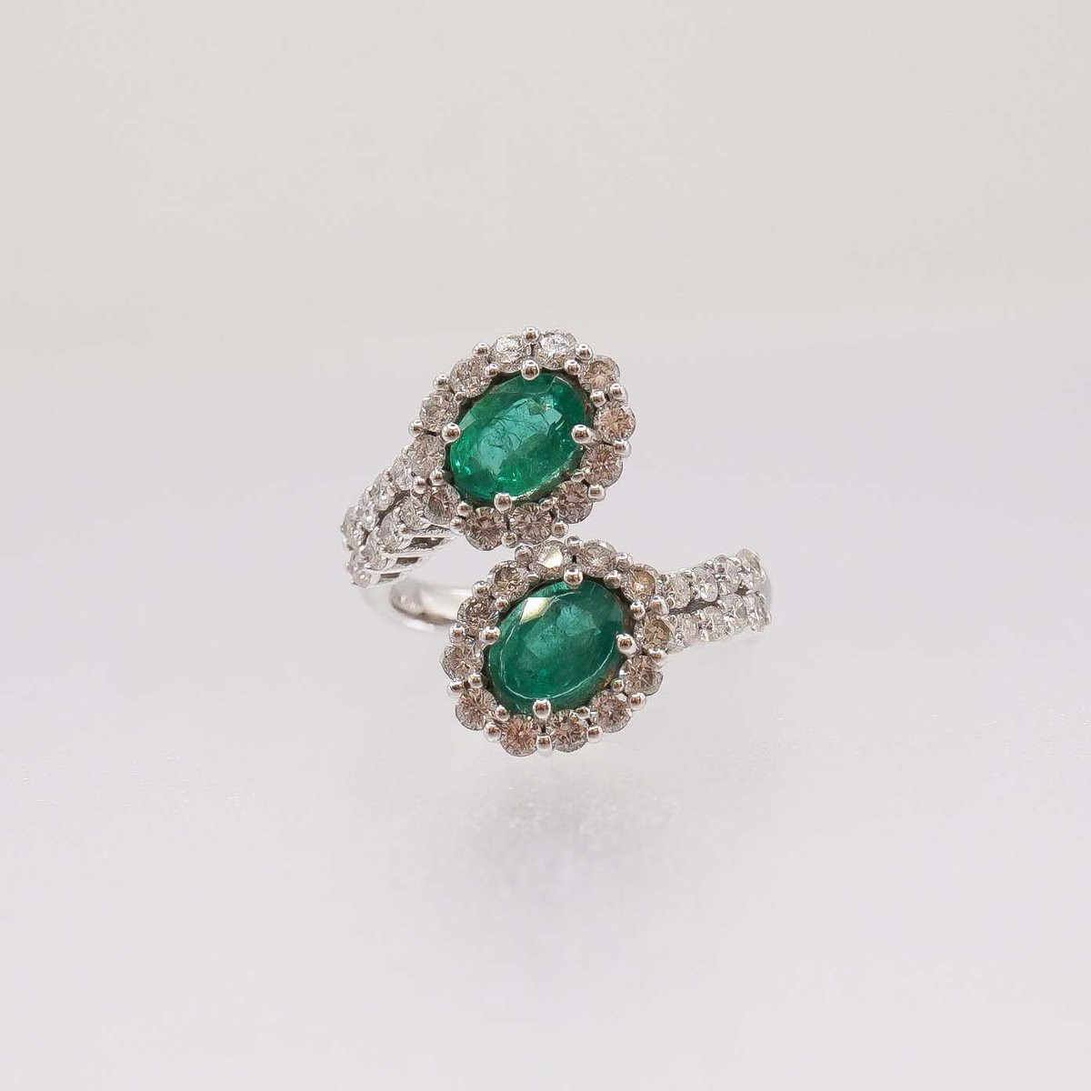 Bague émeraude et diamants-photo-2