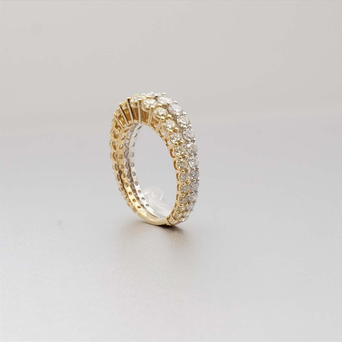 Bague diamant poire jonquilles et diamants