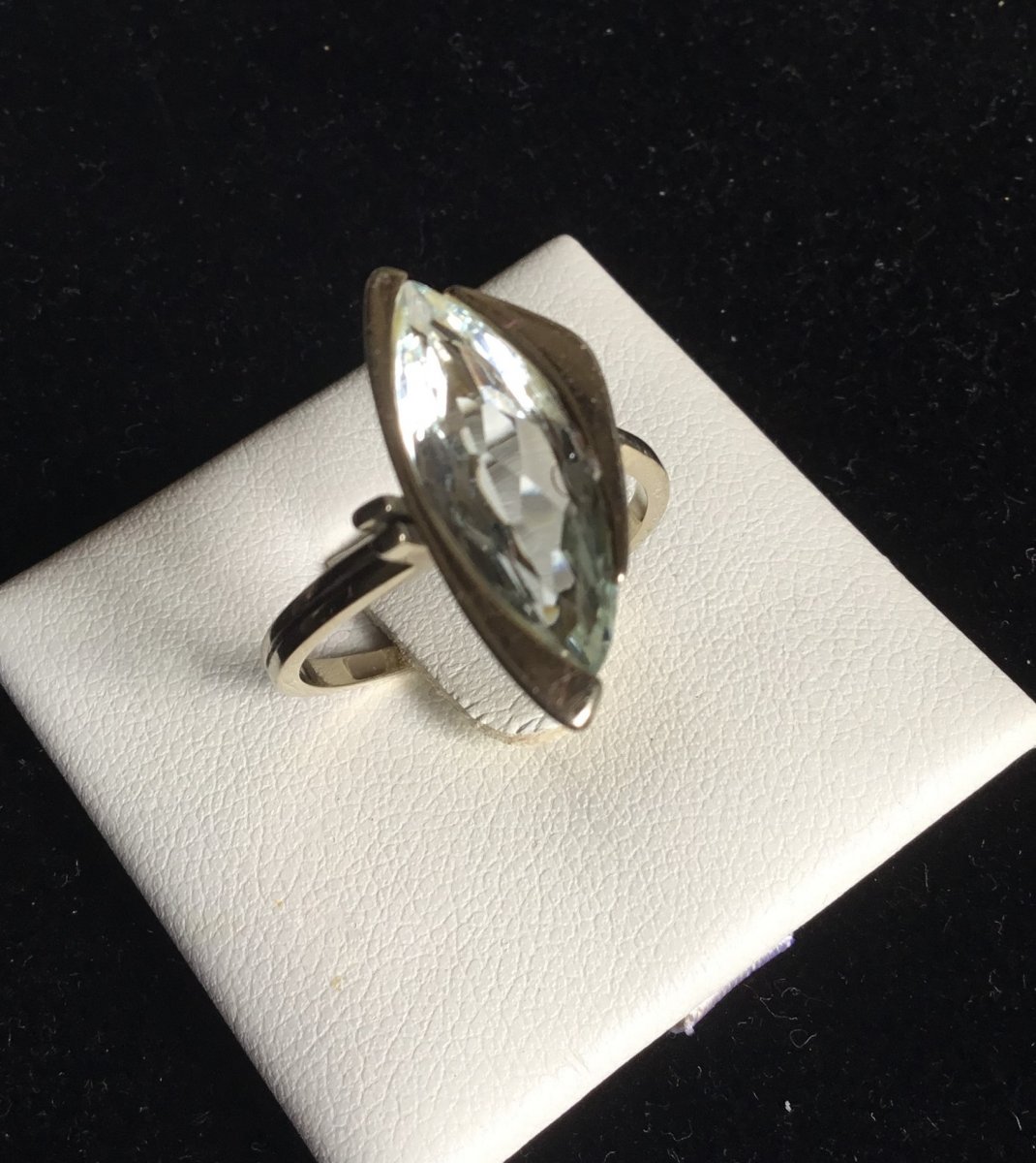 Gold And Aquamarine Ring-photo-4