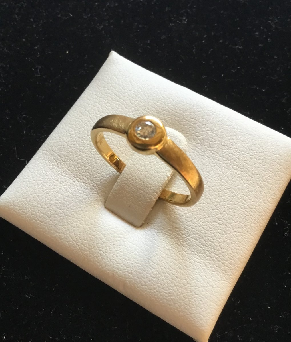 Gold And Diamond Ring