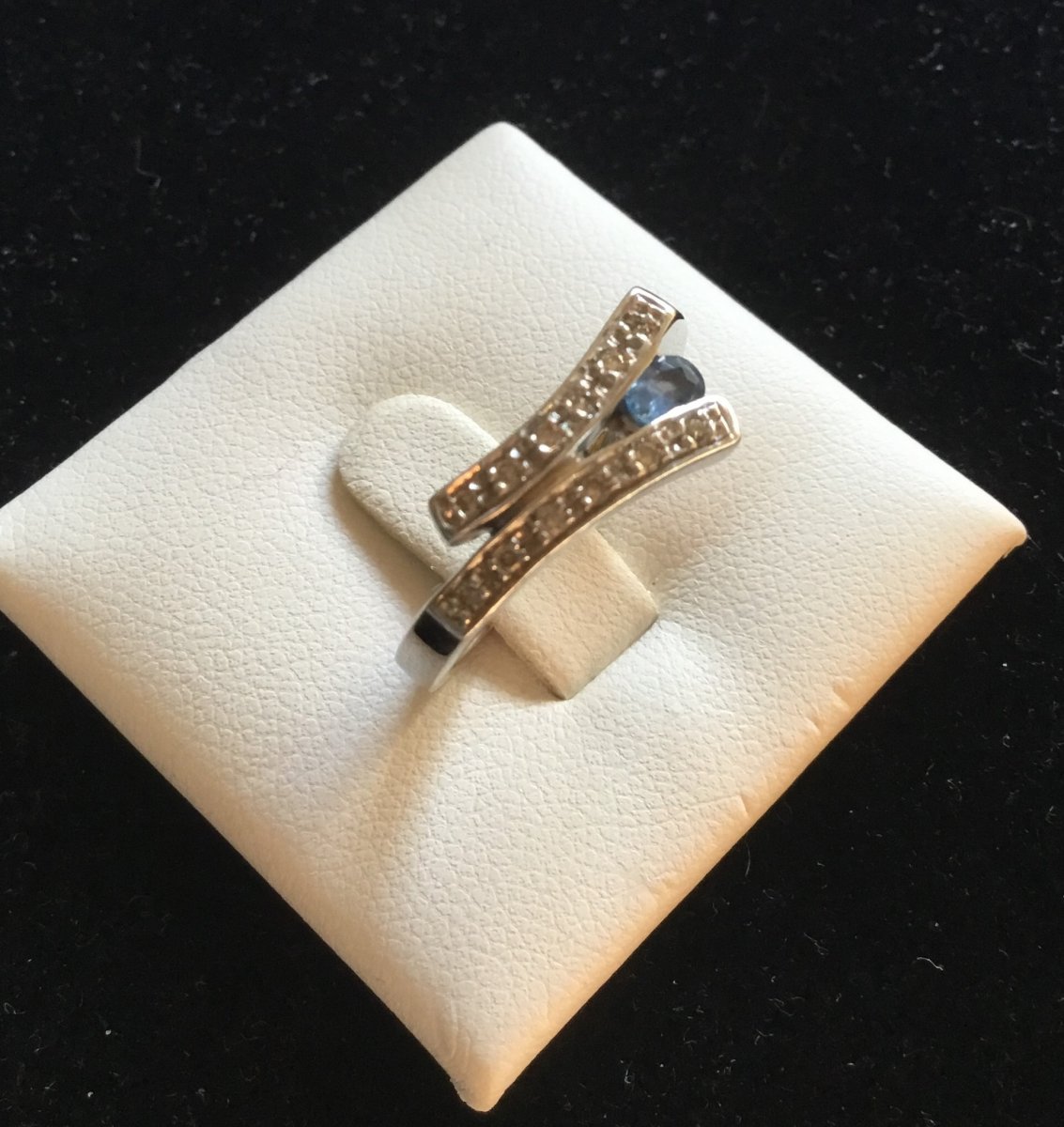 Gold, Sapphire And Diamond Ring-photo-2