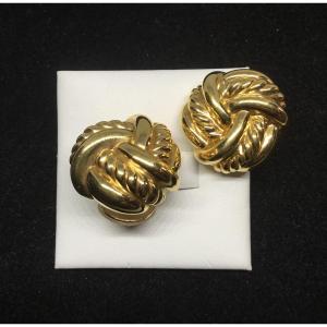 Pair Of Gold Earrings