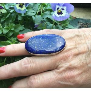 Bague en argent et lapis-lazuli