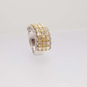Bague diamant jonquilles et diamants