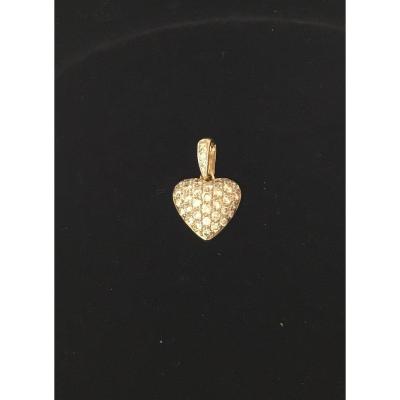 Pendant Paved With Diamonds