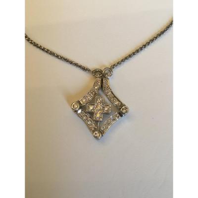 Transformation Necklace, In White Gold And Diamonds