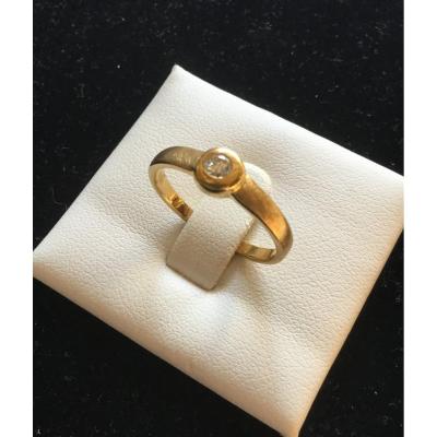 Gold And Diamond Ring