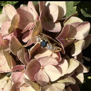 Gold, Sapphire And Diamond Ring