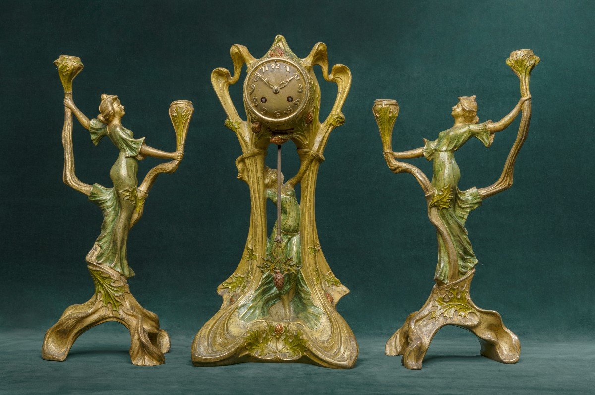 French Art Nouveau Clock