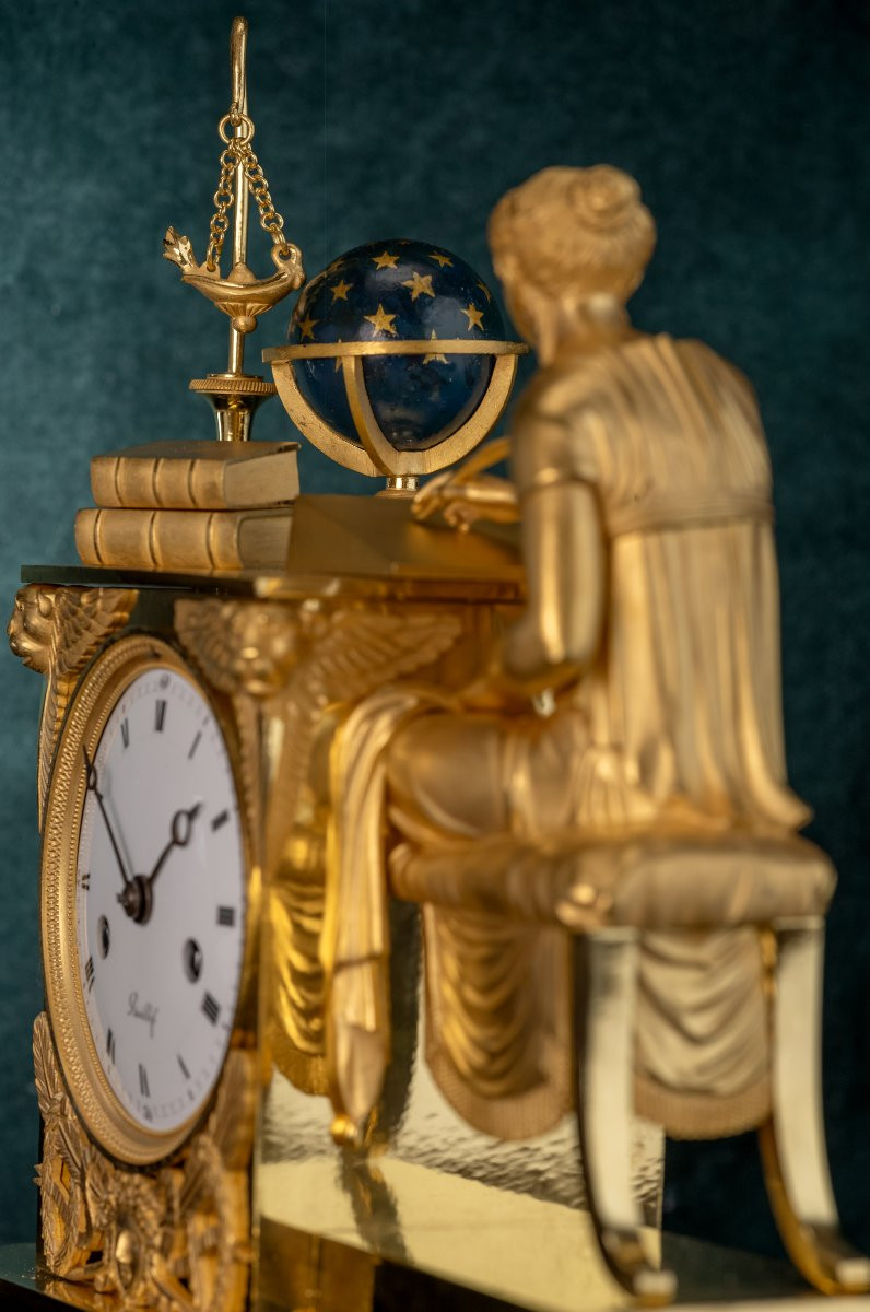Pendule française Liseuse Ballife, vers 1810-photo-4