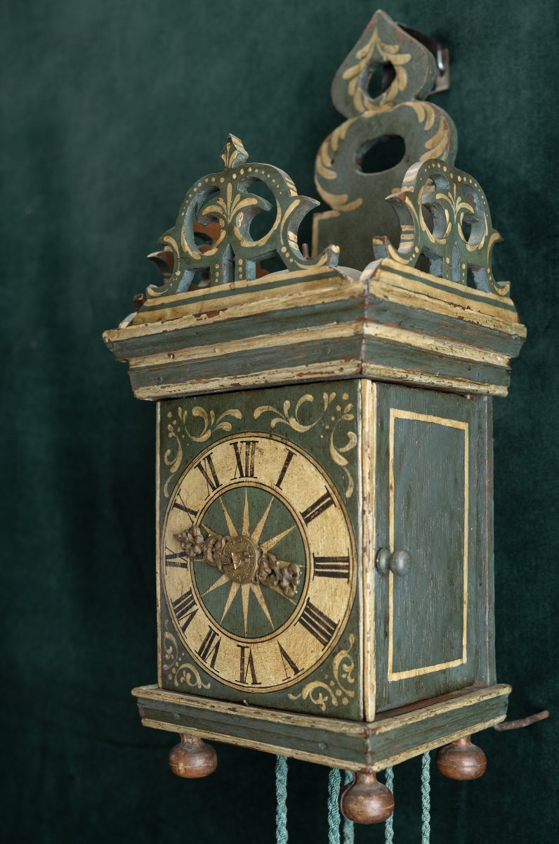Horloge hollandaise de type "Stoofklok", vers 1720-photo-3
