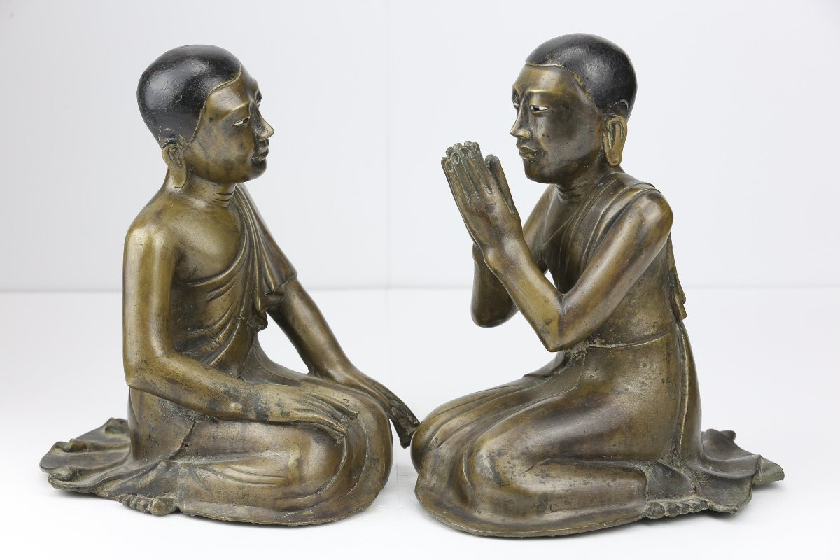Le Donateur Mahathera Arahan Et Le Disciple Moggallana, -photo-2