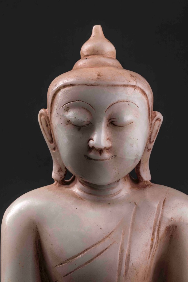 Buddha Maravijaya Seated In Vajrasana And Bumishparshamudra -photo-3