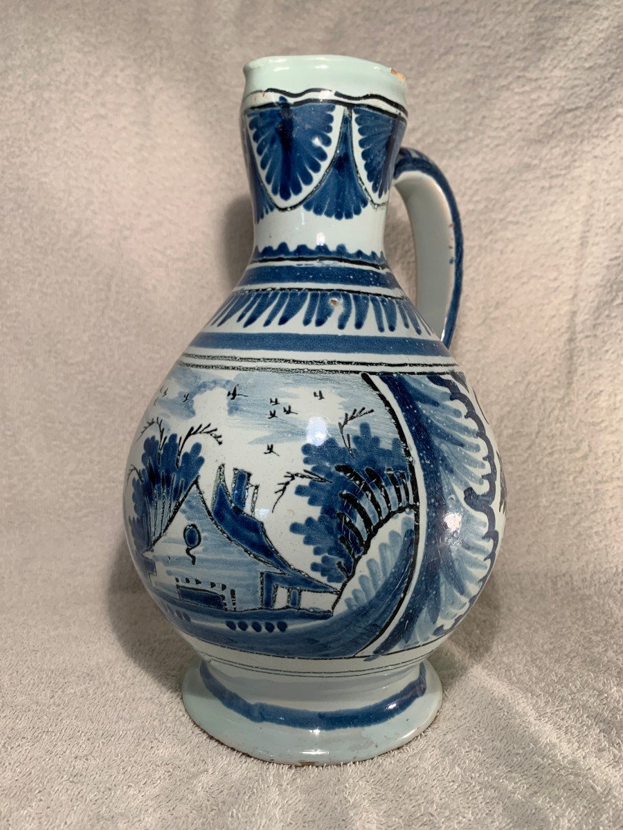 GRAND PICHET à VIN - NEVERS,  XVIII ème siècle - Vers 1730/1750-photo-2