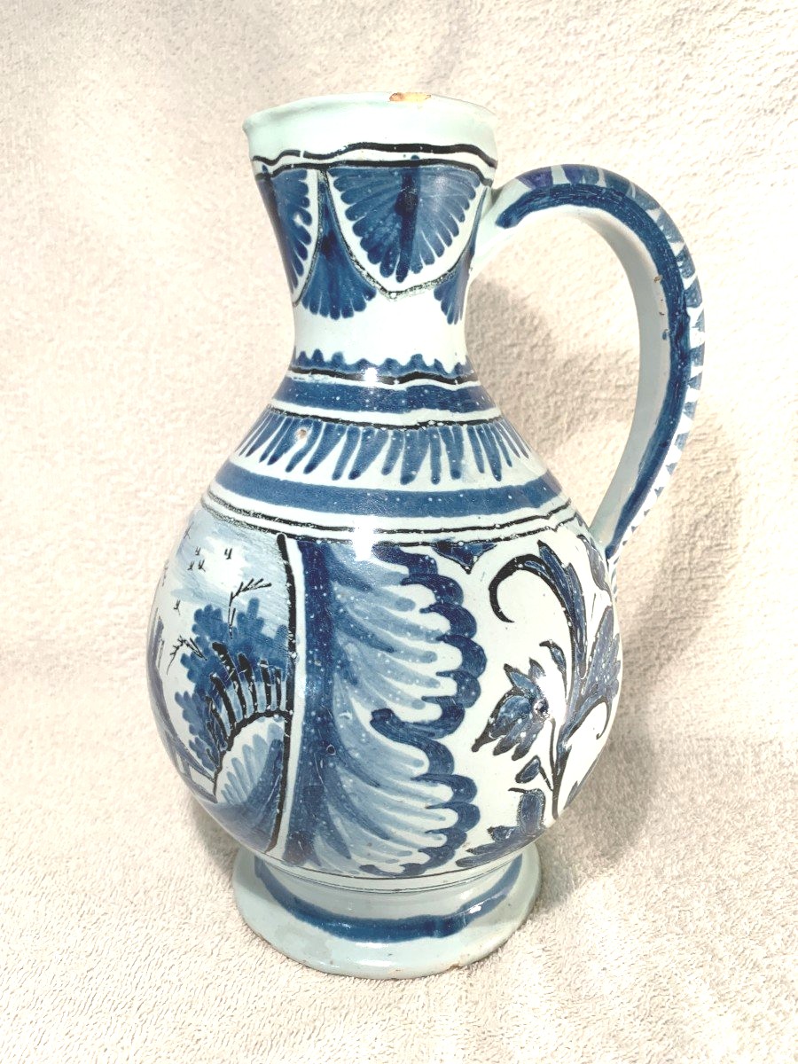 Large Wine Pitcher - Nevers, 18th Century - Circa 1730/1750