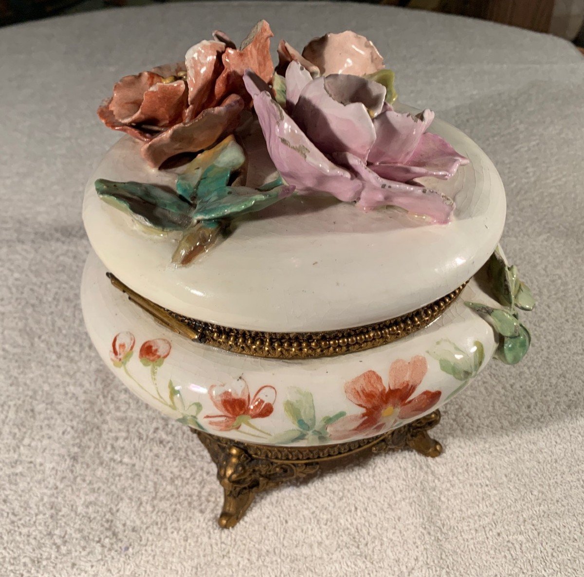 Montigny Sur Loing - Impressionist Ceramic Signed Théodore Lefront 1860/1888 --photo-2