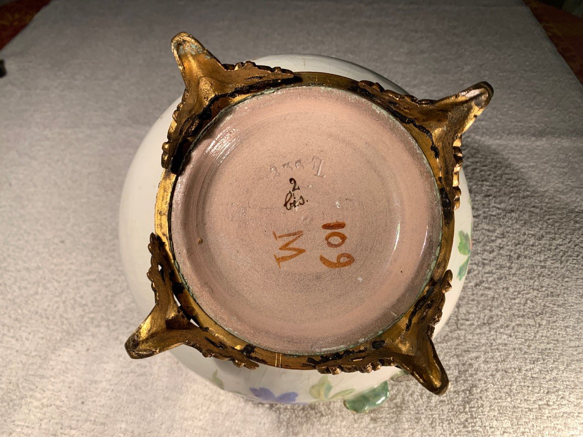 Montigny Sur Loing - Impressionist Ceramic Signed Théodore Lefront 1860/1888 --photo-1