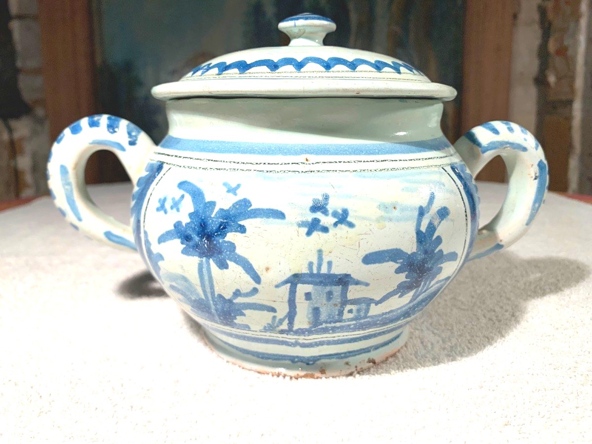 Nevers 19th Century - Covered Pot