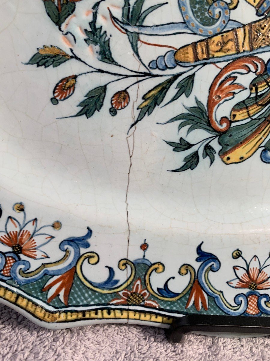Rouen 18th Century - Wedding Plate, Kakiémon Decoration, Circa 1730/1740-photo-2