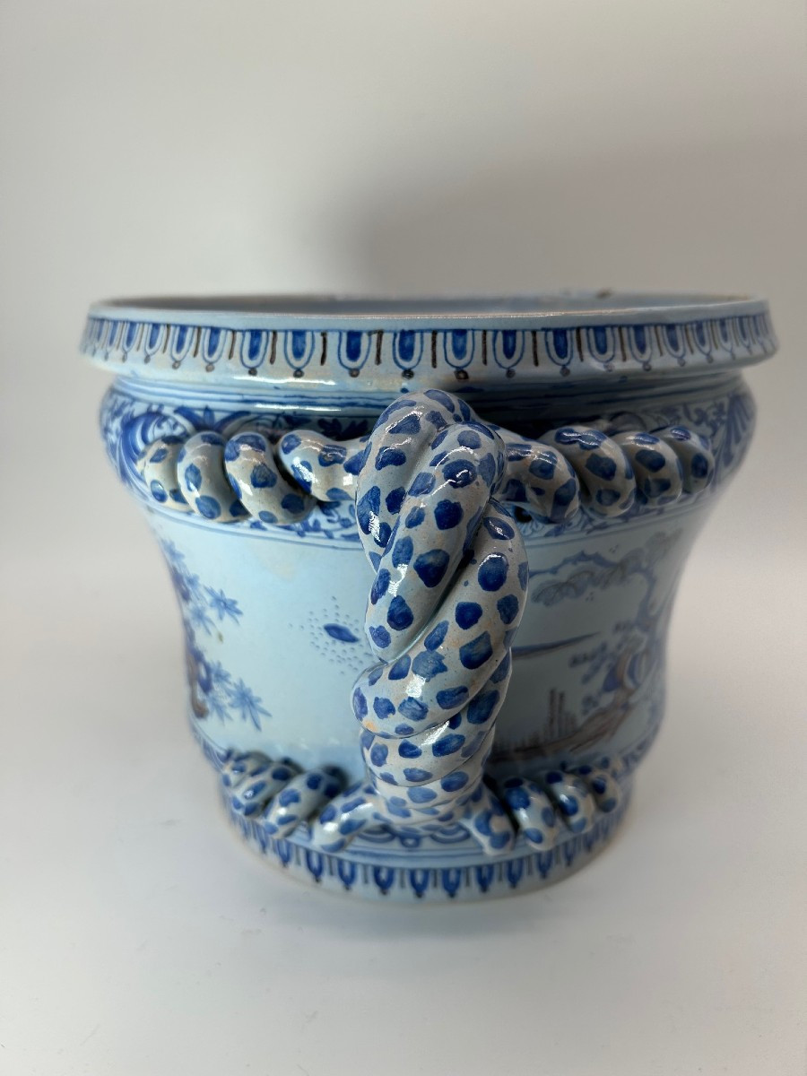 NEVERS XVIII ème s. - CACHE POT aux CHINOIS-photo-7
