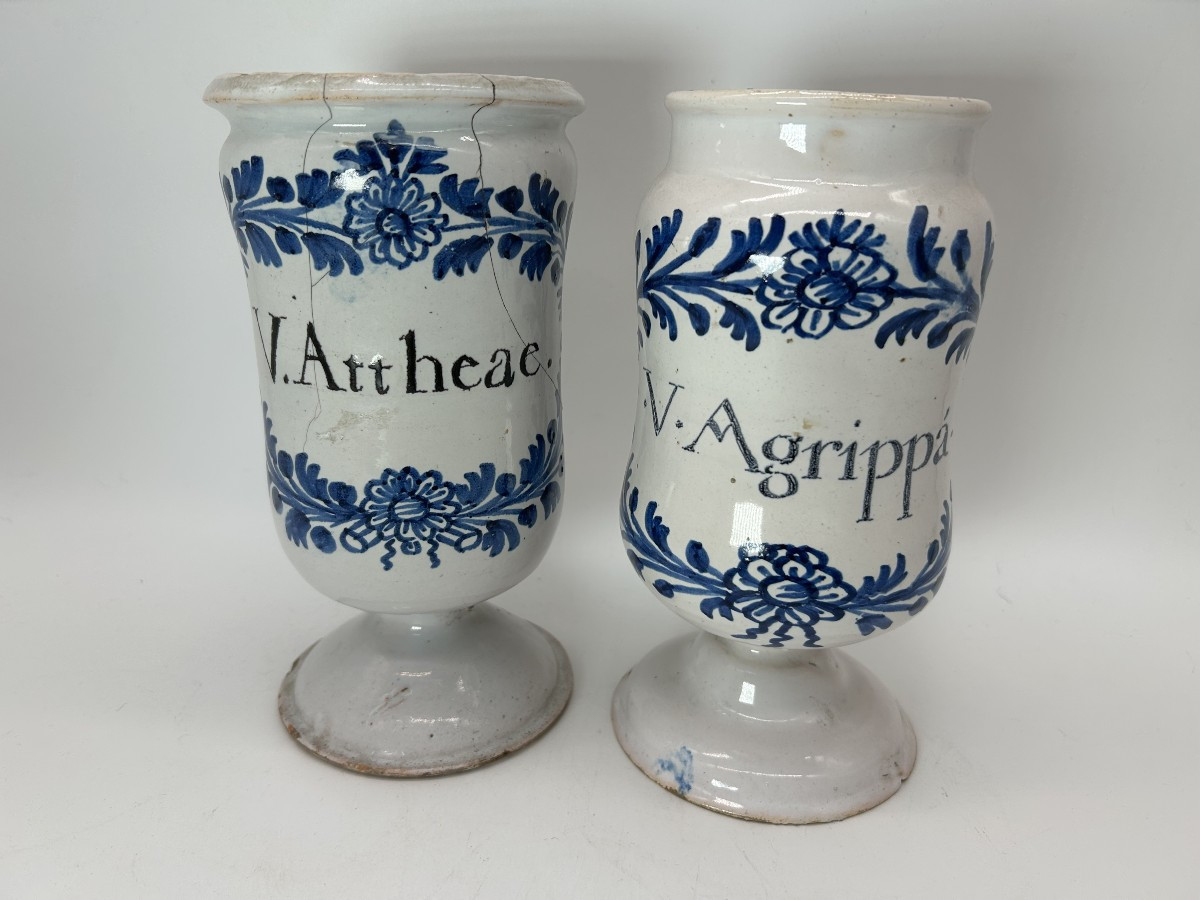Nevers 18th Century - Apothecary - 2 Canon Jars
