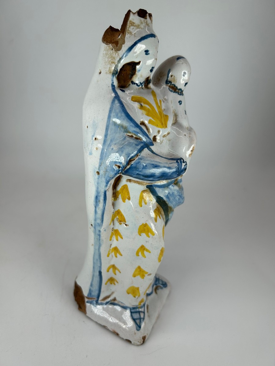 NEVERS FIN XVII ème siècle - VIERGE D'ACCOUCHEE - Décor à Compendiario-photo-2