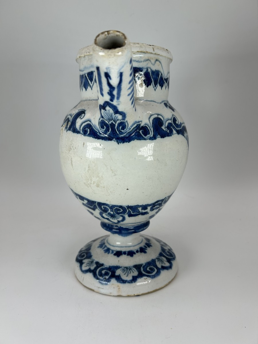 South France - Montpellier ? Early 18th Century - Chevrette With Rotating Decoration-photo-4