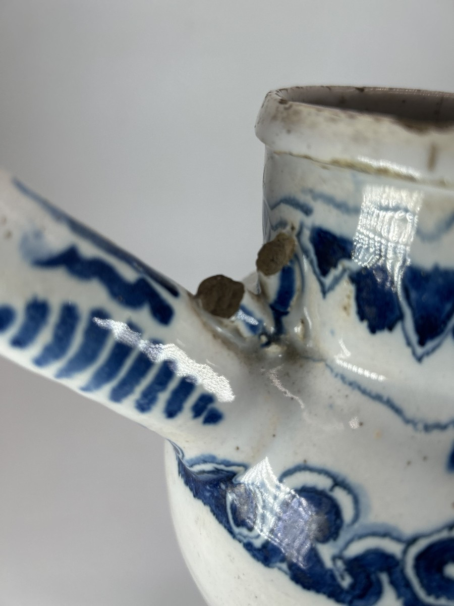 South France - Montpellier ? Early 18th Century - Chevrette With Rotating Decoration-photo-2