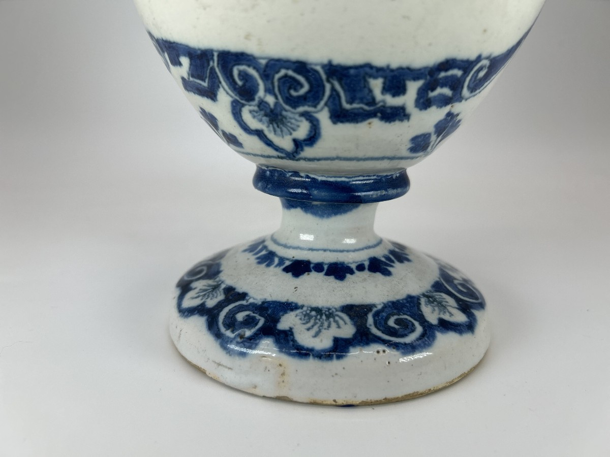 South France - Montpellier ? Early 18th Century - Chevrette With Rotating Decoration-photo-3