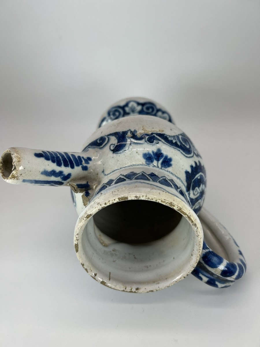 South France - Montpellier ? Early 18th Century - Chevrette With Rotating Decoration-photo-4