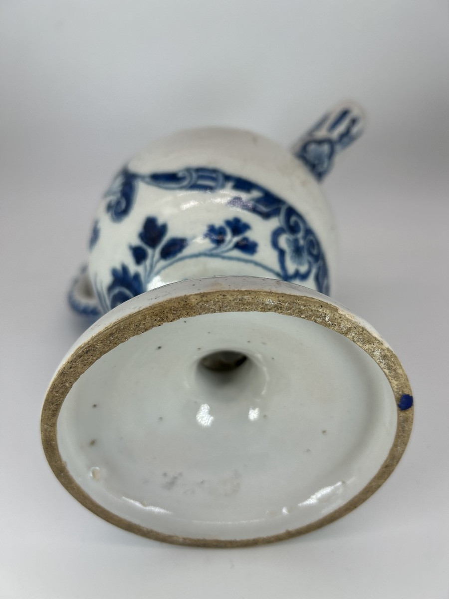 South France - Montpellier ? Early 18th Century - Chevrette With Rotating Decoration-photo-5