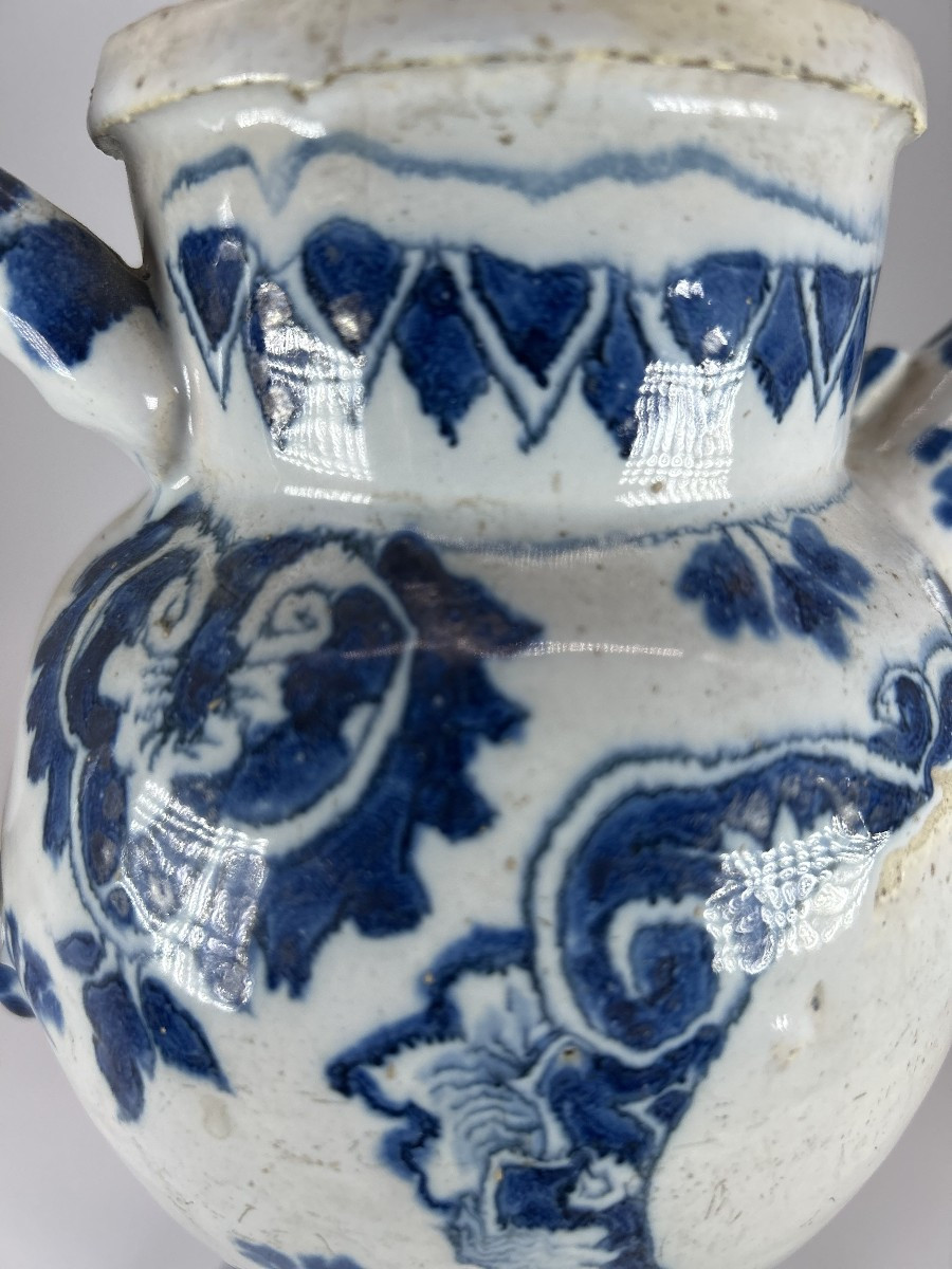 South France - Montpellier ? Early 18th Century - Chevrette With Rotating Decoration-photo-6