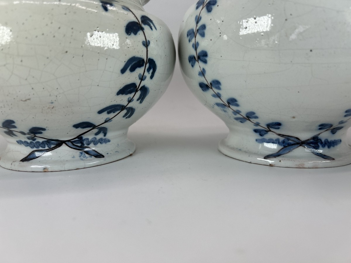 Lille - Late 18th Century - Apothecary - Two Ointment Vases-photo-3