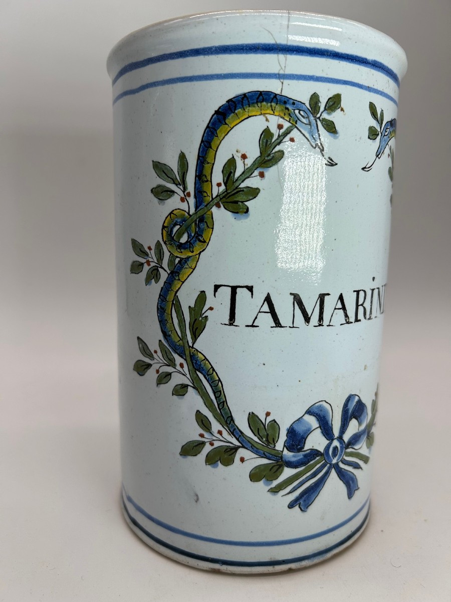 Nevers 19th Century - Apothecary - Tamarind Ointment Jar-photo-3