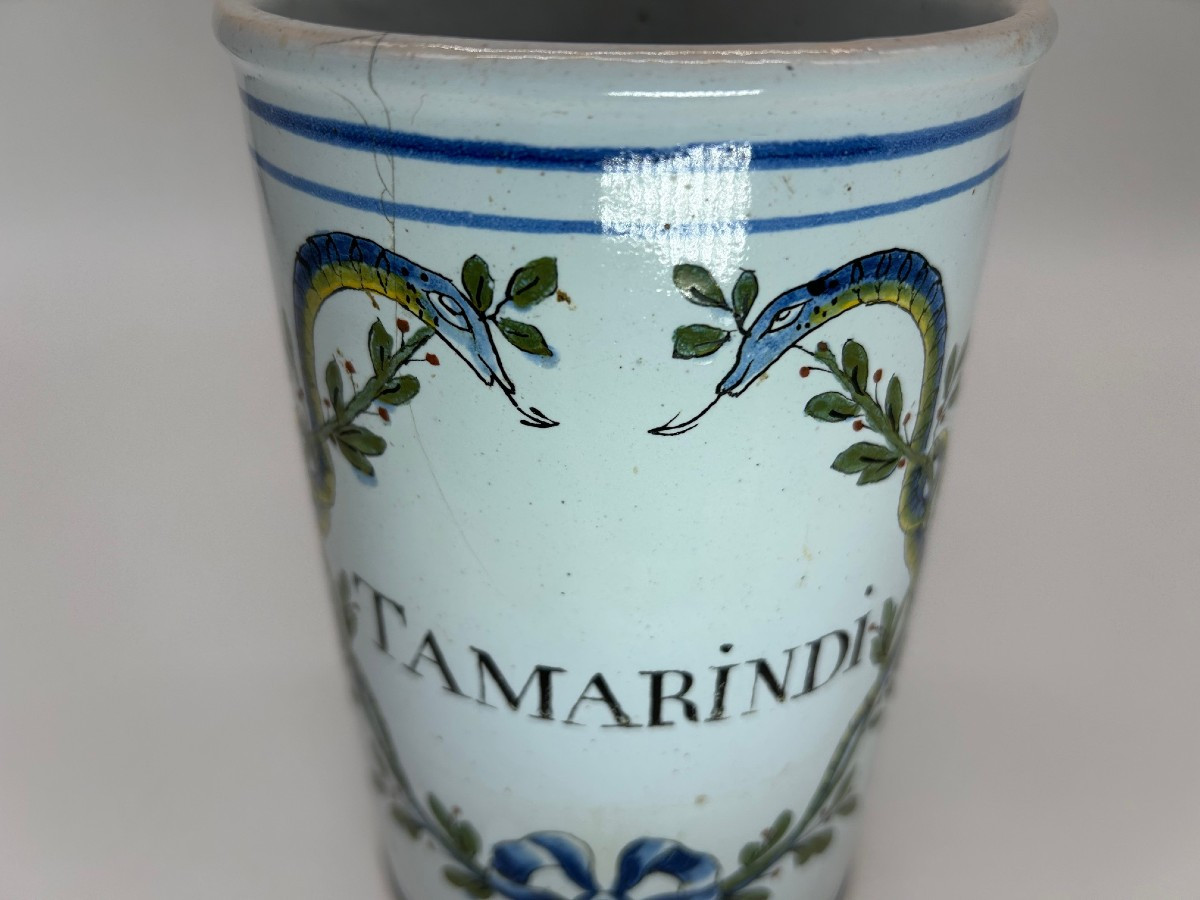 Nevers 19th Century - Apothecary - Tamarind Ointment Jar-photo-4