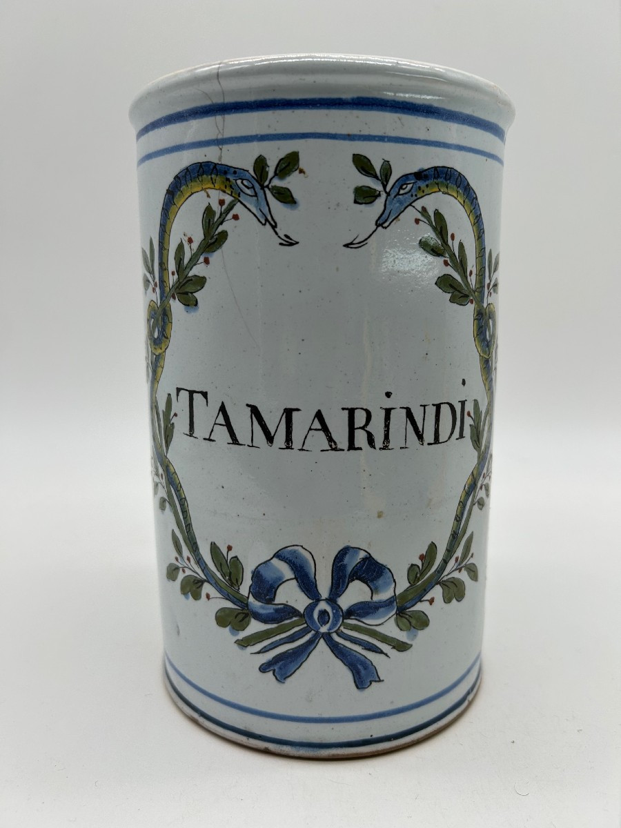 Nevers 19th Century - Apothecary - Tamarind Ointment Jar