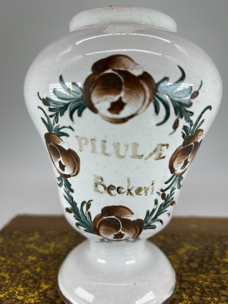 East - Luneville - Early 19th Century - Apothecary - Pair Of Pillboxes-photo-2