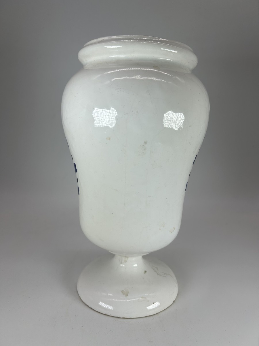 PARIS  XVIII ème siècle - APOTHICAIRERIE - POT CANON de forme balustre-photo-2