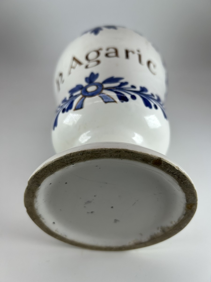 PARIS  XVIII ème siècle - APOTHICAIRERIE - POT CANON de forme balustre-photo-4