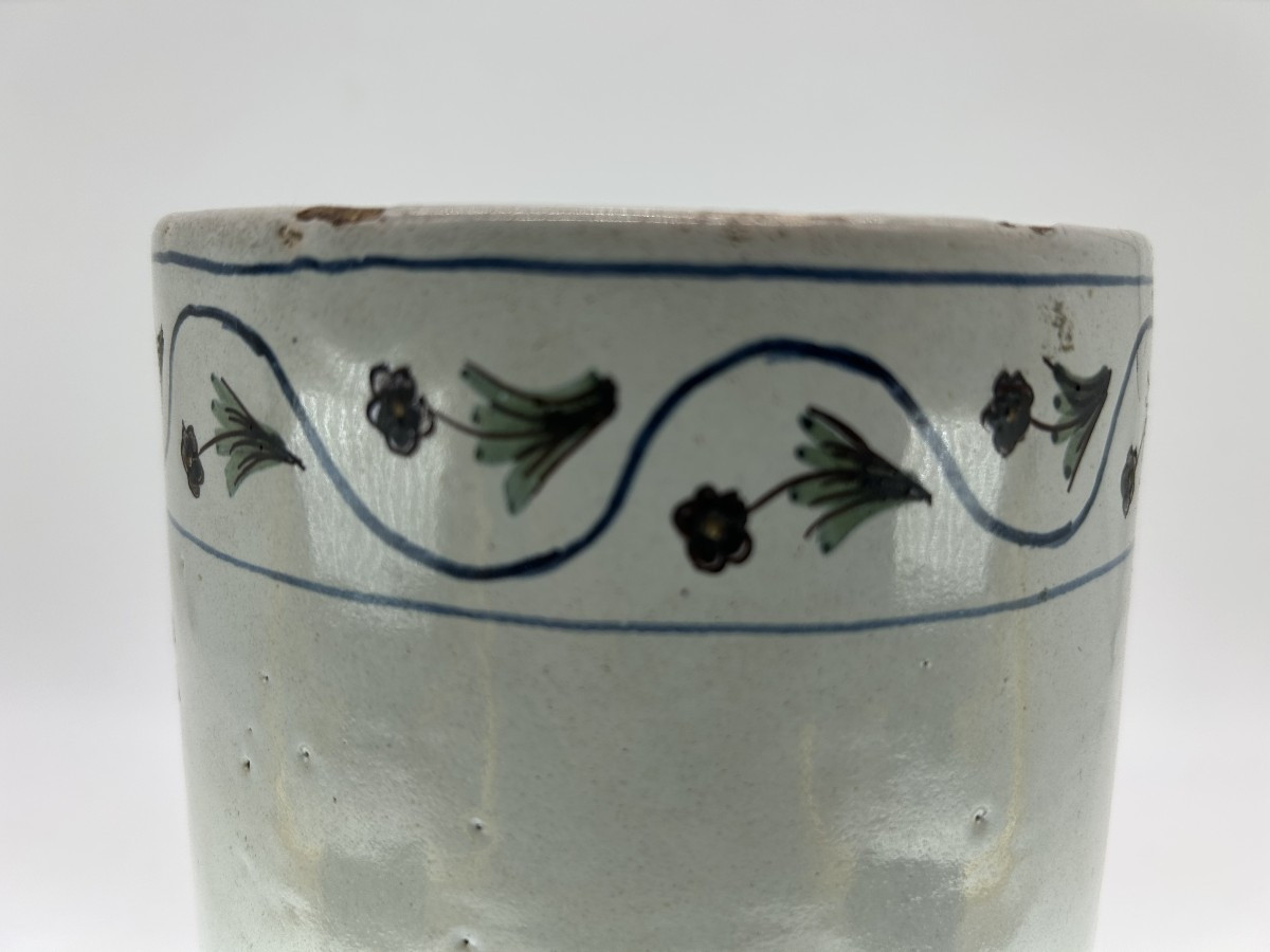 PARIS FIN XVIII ème siècle - APOTHICAIRERIE - POT A ONGUENT - Couvercle et décor de serpents -photo-3