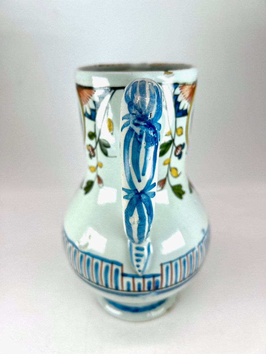 Rouen 18th Century - Wine Pitcher - Circa 1740-photo-4