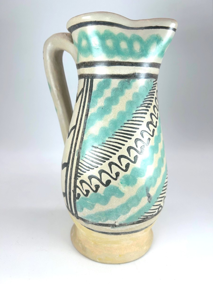 FAENZA  - Seconde Moitié du XV ème Siècle - Pichet à vin à décor de frises 