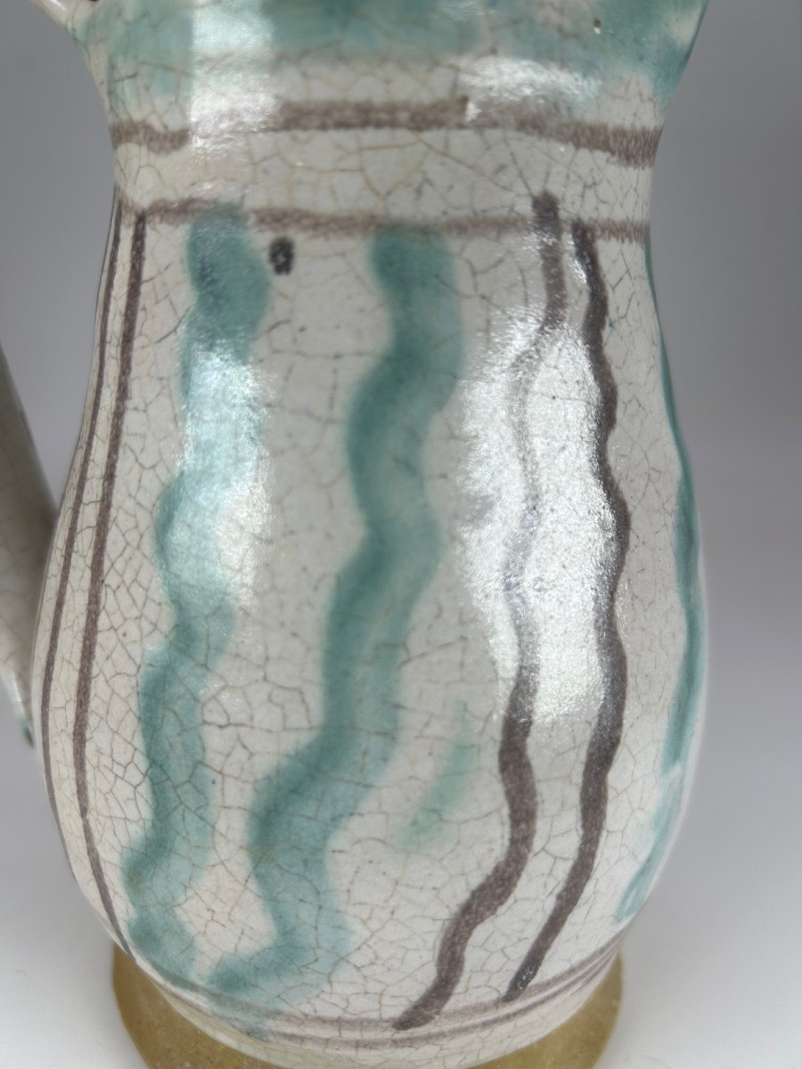 FAENZA  - Seconde Moitié du XV ème Siècle - Pichet à vin à décor de frises -photo-7