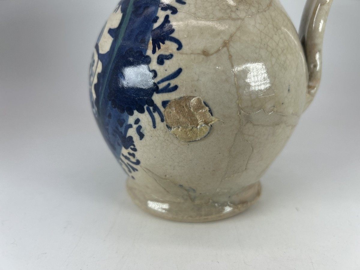 FAENZA  - XV ème Siècle - Pichet à alcool -  Cartouche à décor stylisé-photo-5